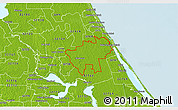 Physical 3D Map of ZIP code 32168