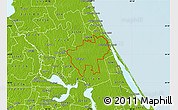 Physical Map of ZIP code 32168