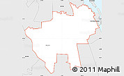 Silver Style Simple Map of ZIP code 32168