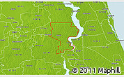Physical 3D Map of ZIP code 32177