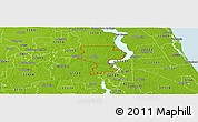 Physical Panoramic Map of ZIP code 32177