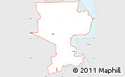 Silver Style Simple Map of ZIP code 32177