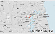 Silver Style 3D Map of ZIP code 32205