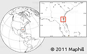 Blank Location Map of ZIP code 32205