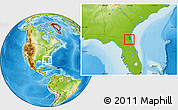 Physical Location Map of ZIP code 32205