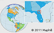 Political Location Map of ZIP code 32205