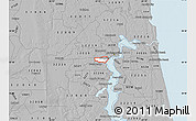 Gray Map of ZIP code 32205