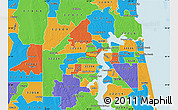 Political Map of ZIP code 32205