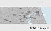 Gray Panoramic Map of ZIP code 32205