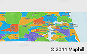 Political Panoramic Map of ZIP code 32205