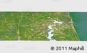 Satellite Panoramic Map of ZIP code 32205