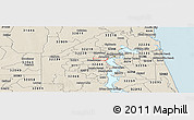 Shaded Relief Panoramic Map of ZIP code 32205