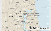 Classic Style Map of ZIP code 32207
