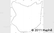 Blank Simple Map of ZIP code 32207, cropped outside
