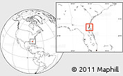 Blank Location Map of ZIP code 32211