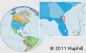 Political Location Map of ZIP code 32211