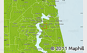 Physical Map of ZIP code 32216