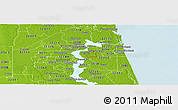 Physical Panoramic Map of ZIP code 32216