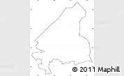 Blank Simple Map of ZIP code 32219, cropped outside
