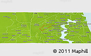 Physical Panoramic Map of ZIP code 32221