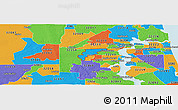 Political Panoramic Map of ZIP code 32221