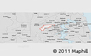 Silver Style Panoramic Map of ZIP code 32221