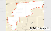Classic Style Simple Map of ZIP code 32221