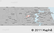 Gray Panoramic Map of ZIP code 32222