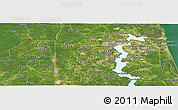 Satellite Panoramic Map of ZIP code 32222