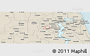 Shaded Relief Panoramic Map of ZIP code 32222