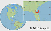 Savanna Style Location Map of ZIP code 32224