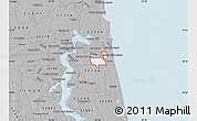 Gray Map of ZIP code 32224