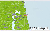 Physical 3D Map of ZIP code 32266