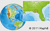 Physical Location Map of ZIP code 32317