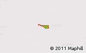 Physical 3D Map of ZIP code 32401, cropped outside