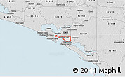 Silver Style 3D Map of ZIP code 32401