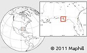 Blank Location Map of ZIP code 32401