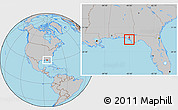 Gray Location Map of ZIP code 32401