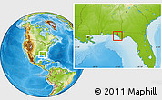 Physical Location Map of ZIP code 32401