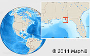 Shaded Relief Location Map of ZIP code 32401