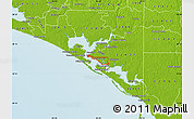 Physical Map of ZIP code 32401