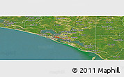 Satellite Panoramic Map of ZIP code 32401
