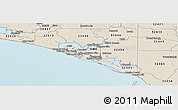 Shaded Relief Panoramic Map of ZIP code 32401