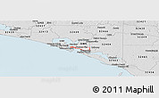 Silver Style Panoramic Map of ZIP code 32401