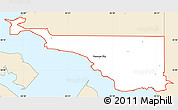 Classic Style Simple Map of ZIP code 32401