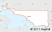 Silver Style Simple Map of ZIP code 32401
