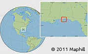 Savanna Style Location Map of ZIP code 32507