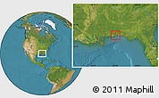 Satellite Location Map of ZIP code 32534