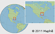 Savanna Style Location Map of ZIP code 32534, within the entire country