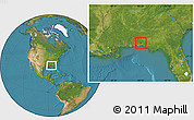 Satellite Location Map of ZIP code 32539